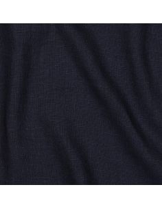 Tissu lin coton - Bleu marine 2