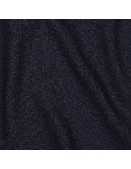 Tissu lin coton - Bleu marine