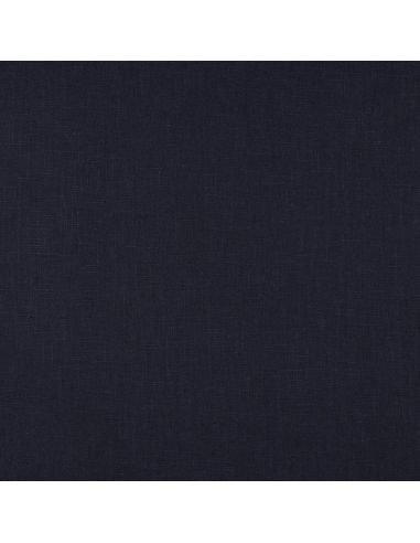 Tissu lin coton - Bleu marine