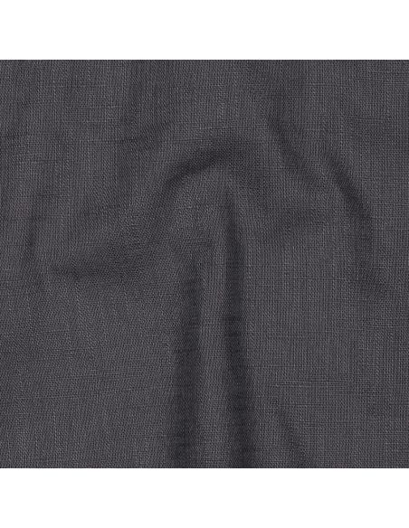 Tissu lin coton - Gris anthracite