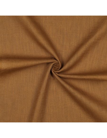 Tissu lin coton - Caramel