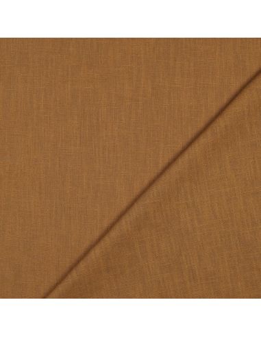 Tissu lin coton - Caramel