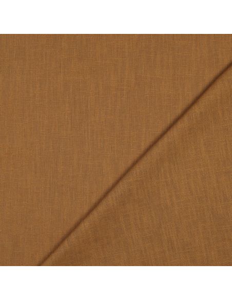 Tissu lin coton - Caramel