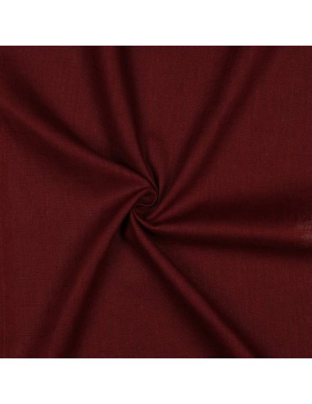 Tissu lin coton - Burgundy