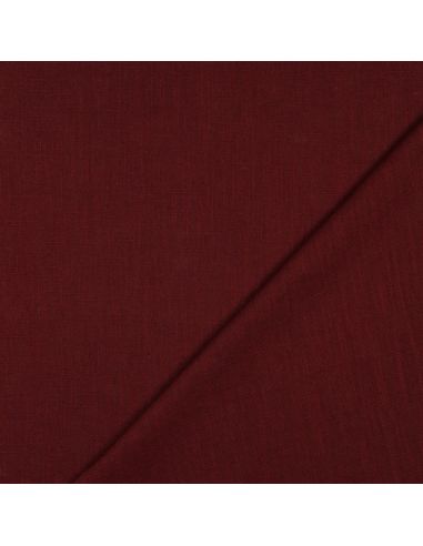 Tissu lin coton - Burgundy