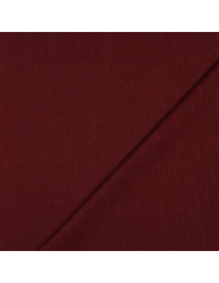 Tissu lin coton - Burgundy