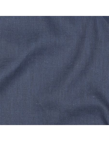 Tissu lin coton - Bleu jeans