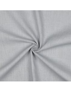 Tissu lin coton - Gris argent