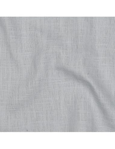Tissu lin coton - Gris argent