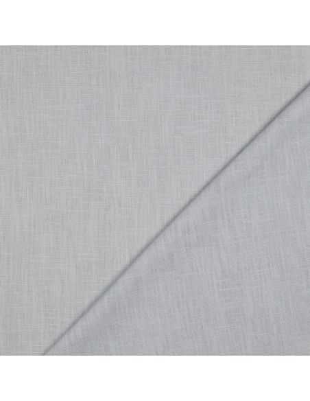 Tissu lin coton - Gris argent