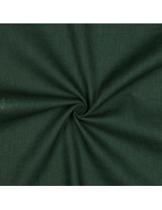 Tissu lin coton lavé - Vert sapin