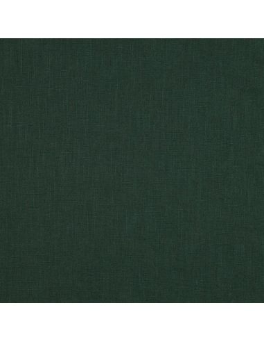 Tissu lin coton lavé - Vert sapin