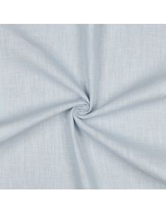 Tissu lin coton lavé - Bleu ciel