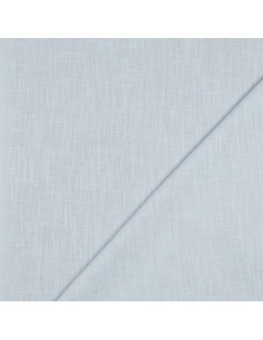 Tissu lin coton lavé - Bleu ciel