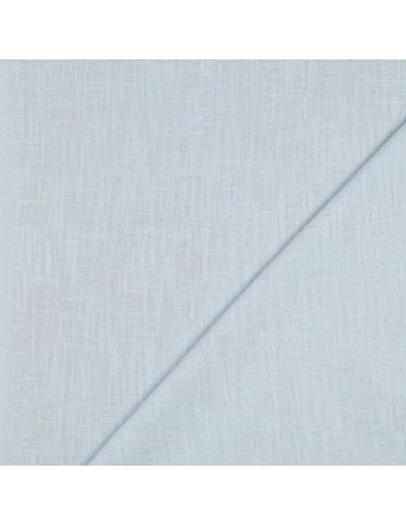 Tissu lin coton lavé - Bleu ciel