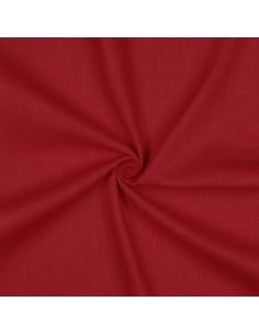 Tissu lin coton lavé - Rouge