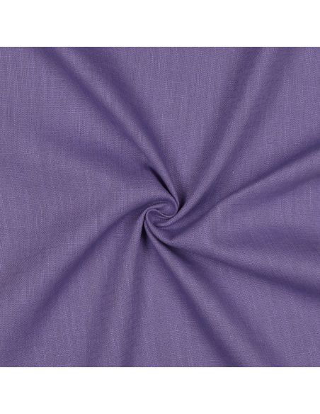 Tissu lin coton lavé - Violet