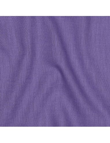 Tissu lin coton lavé - Violet