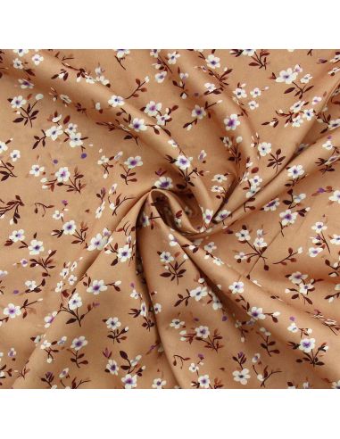 Tissu viscose Rosier sauvage - Alezan
