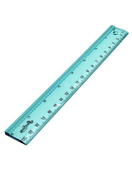 Règle rectangle quilting 20,3 cm x 2,54 cm Easy-Eighth - Turquoise