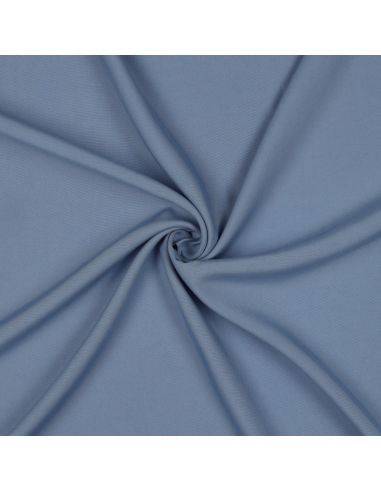 Tissu tencel effet peau de pêche - Bleu charette