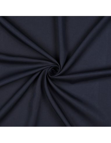 Tissu tencel effet peau de pêche - Bleu navy