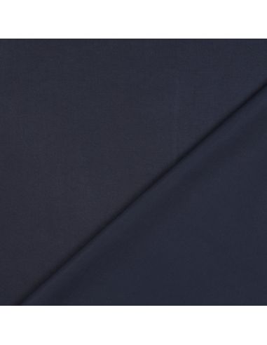 Tissu tencel effet peau de pêche - Bleu navy