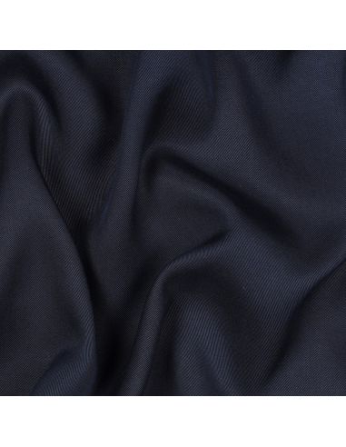 Tissu tencel effet peau de pêche - Bleu navy
