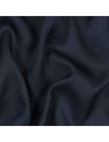 Tissu tencel effet peau de pêche - Bleu navy