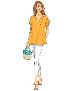 Patron de tunique et caftan - Butterick 6683 2