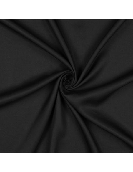 Tissu tencel effet peau de pêche - Noir
