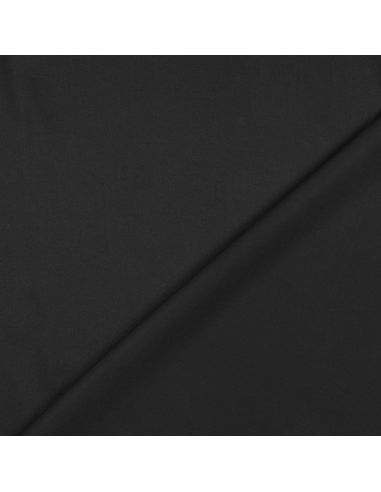 Tissu tencel effet peau de pêche - Noir