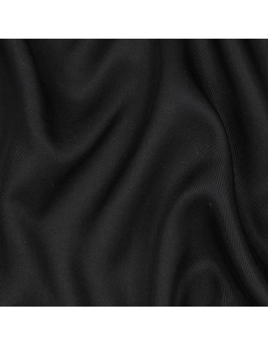 Tissu tencel effet peau de pêche - Noir