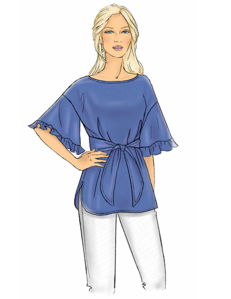 Patron de haut et ceinture - Butterick 6685
