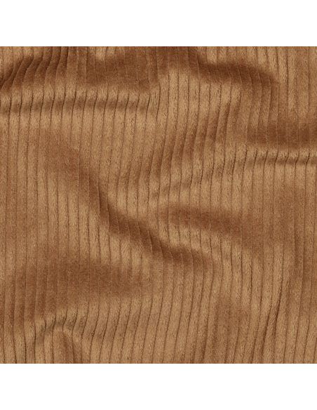 Tissu velours côtelé coton - Chocolat