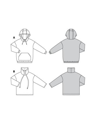 Patron de sweat-shirt - Burda 6253
