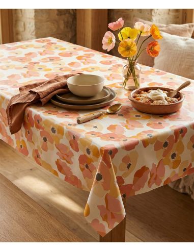 Toile cirée Captain Cook Keshi - Corail