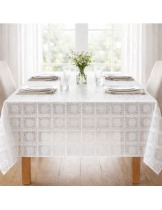 Nappe toile cirée Captain Cook Loredana - Blanc 2