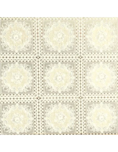 Nappe toile cirée Captain Cook Loredana - Crème