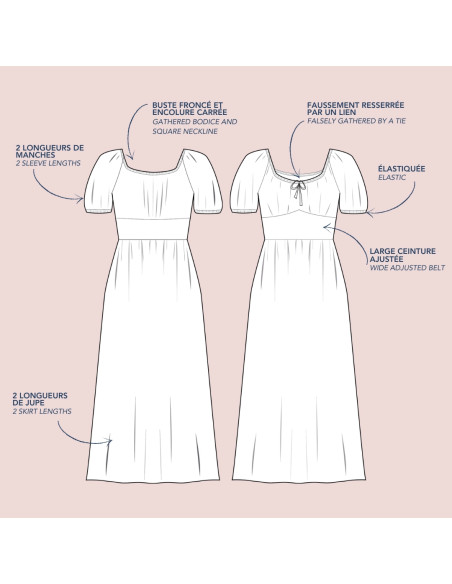 Patron de robe - Opaline - Lise Tailor