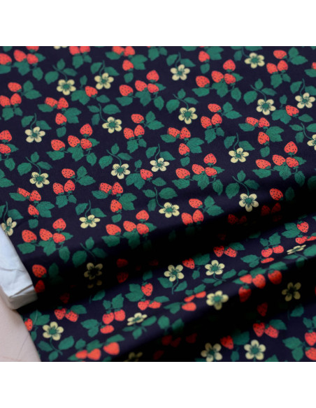 Tissu satin de coton Mara des bois - Lise Tailor