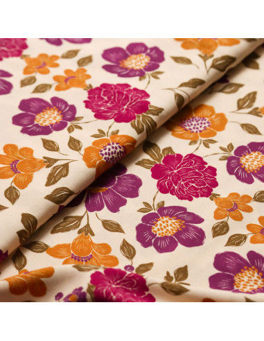 Tissu viscose Dalia crème - Lise Tailor