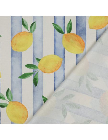 Toile de coton canvas - Citrons