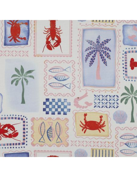 Toile de coton canvas - Patchwork estival