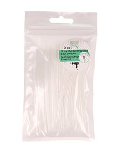 Lot de 10 gaines thermorétractable pour extrémité de cordon - Transparent 2