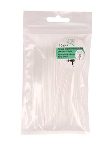 Lot de 10 gaines thermorétractable pour cordon - Transparent