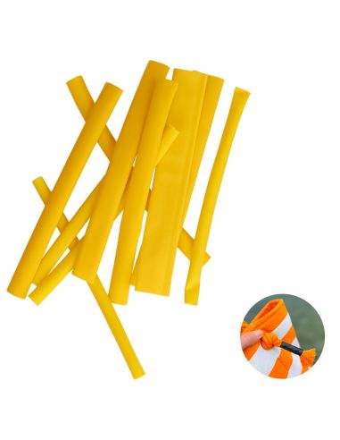 Lot de 10 gaines thermorétractable pour cordon - Jaune