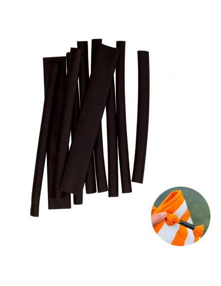 Lot de 10 gaines thermorétractable pour cordon - Noir