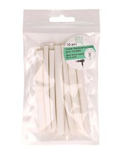 Lot de 10 gaines thermorétractable pour cordon - Blanc 2