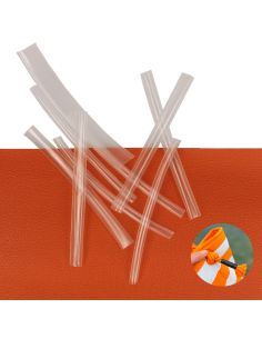 Lot de 10 gaines thermorétractable pour extrémité de cordon - Transparent